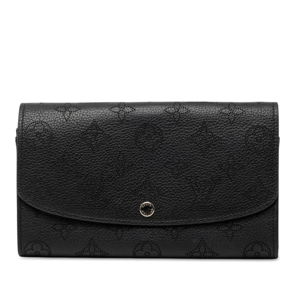 Pre-Loved Louis Vuitton Monogram Mahina Iris Long Wallet
